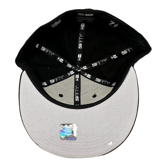 New Era 59FIFTY Fitted Las Vegas‎ Oakland Raiders Team Basics Men's Hat 7-5/8 - Picture 7 of 7